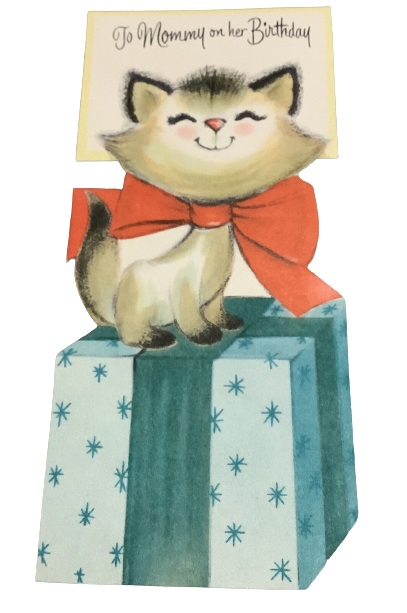 Vintage Cat Birthday Card for Mother American Greetings